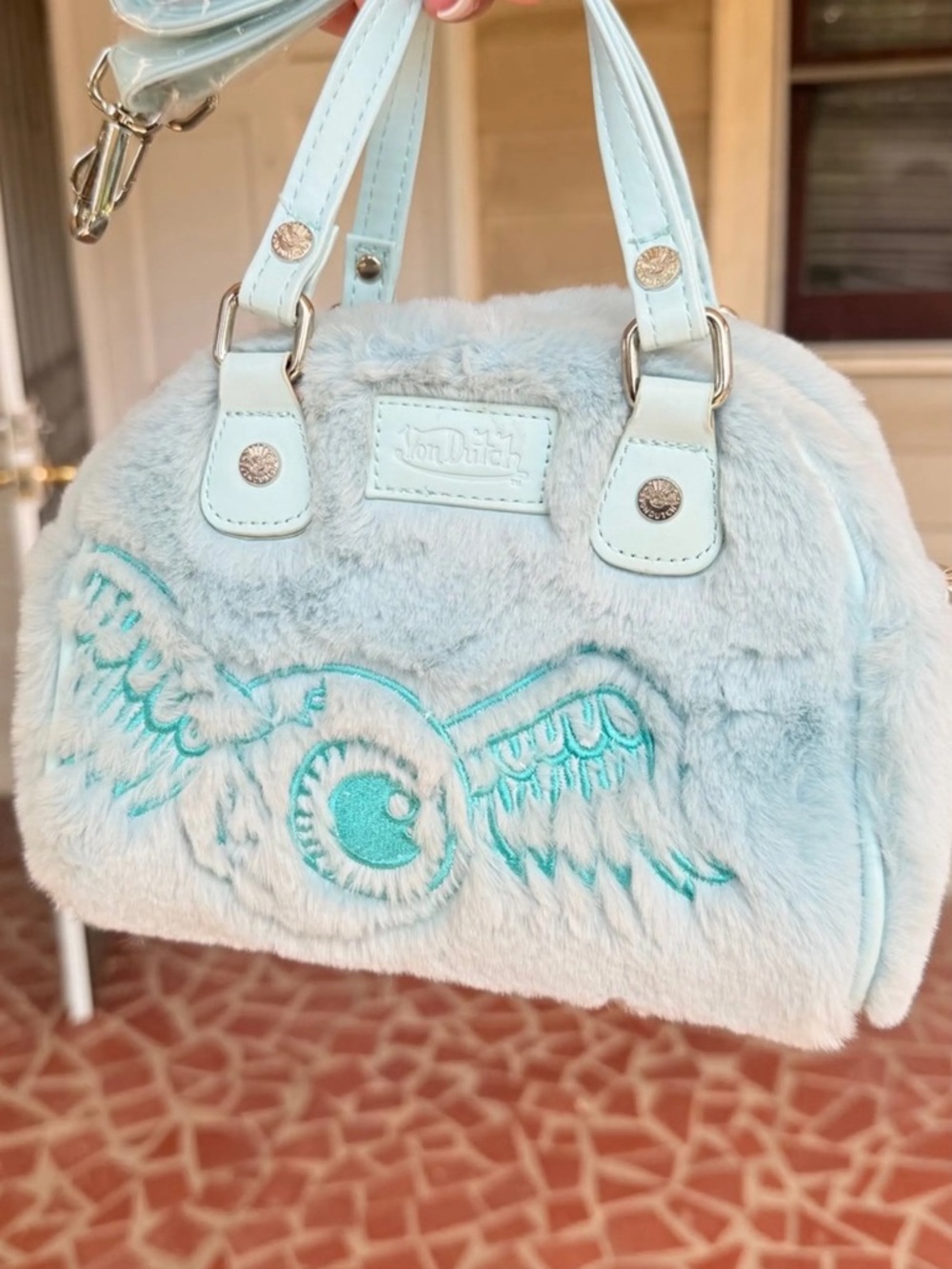 Von Dutch Faux Fur Mini bag